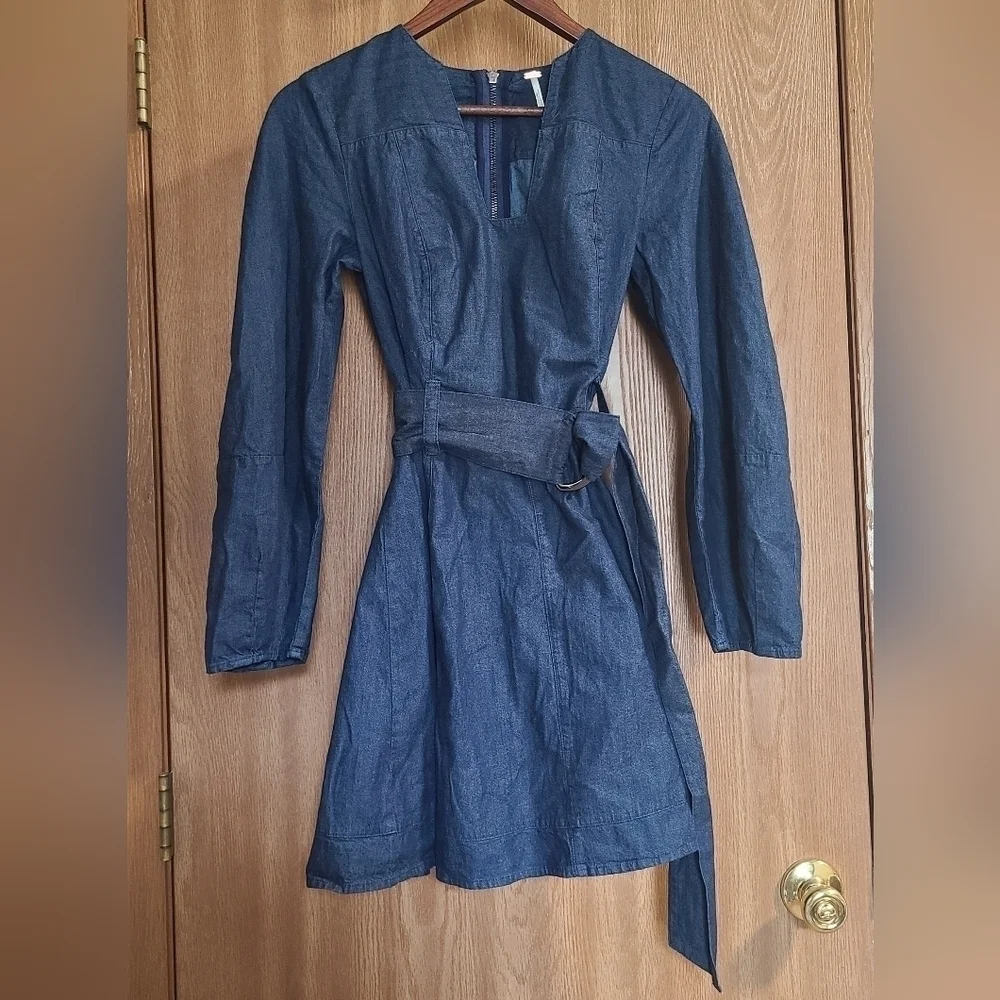 Free People Karmen Chambary Denim Dress - Picture 2 of 10